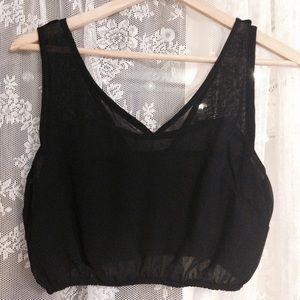 Bm black bralette/crop