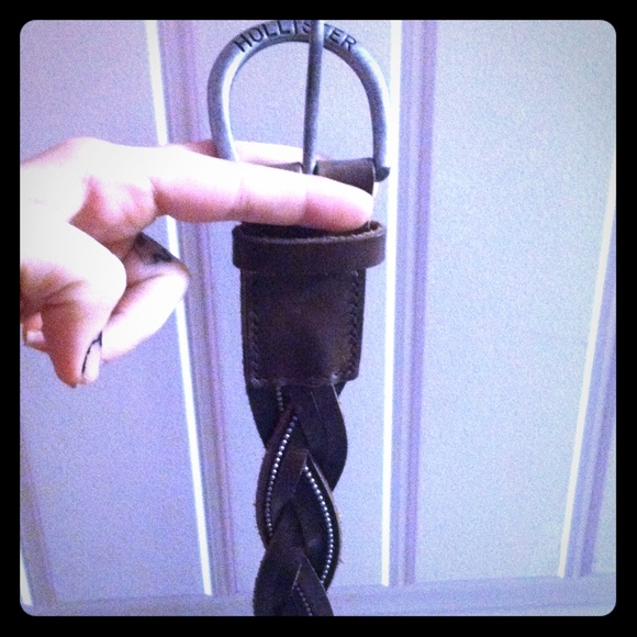 Hollister Accessories - hollister leather braid beaded belt