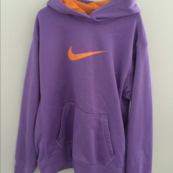 Nike purple and orange hoodie