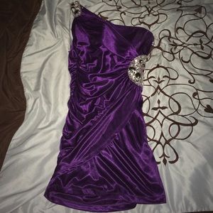 Purple formal dress