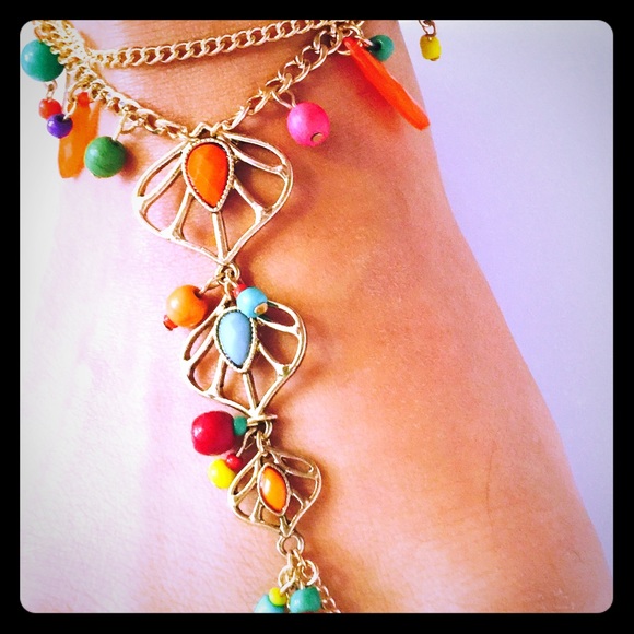 Boho style anklet.