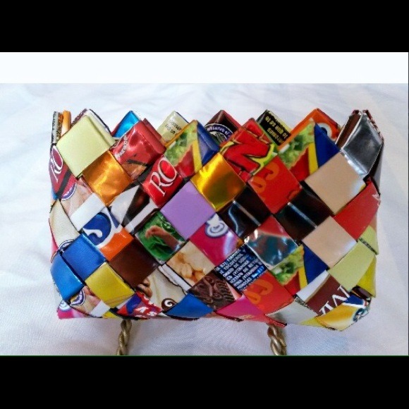 Nahui Ollin CANDY WRAPPER PURSE - Picture 3 of 4