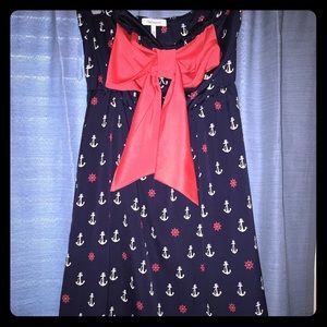 Nautical bow dress