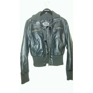 FAUX LEATHER JACKET