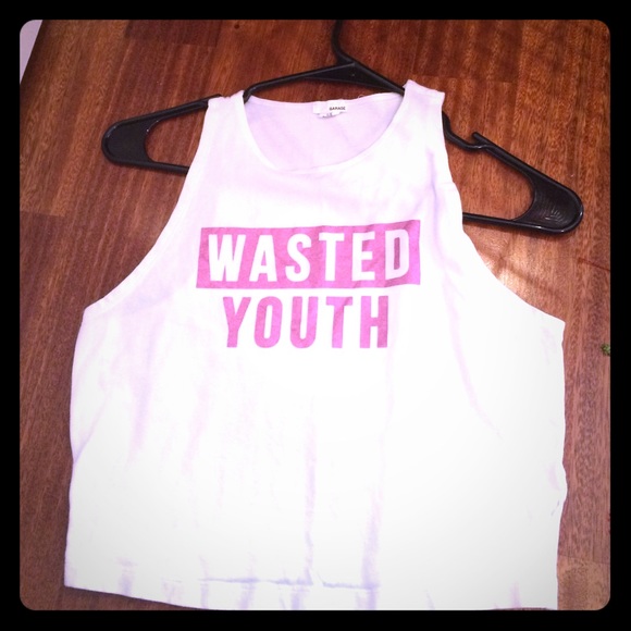 'Wasted Youth' crop top
