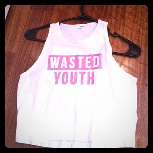 'Wasted Youth' crop top