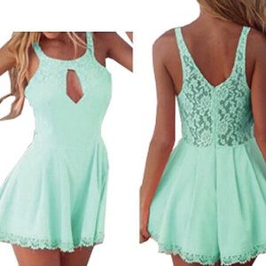 Super cute teal romper