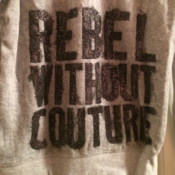 Gray track jacket zip up juicy couture hoody - Picture 2 of 4