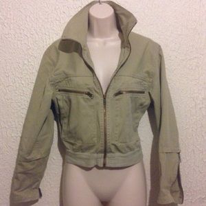 Vintage Kenar Khaki Bomber Jacket