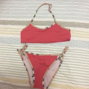 Authentic Burberry girls swim suit.