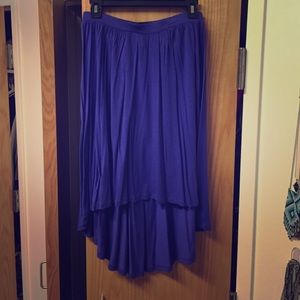 Purple High- Low Skirt