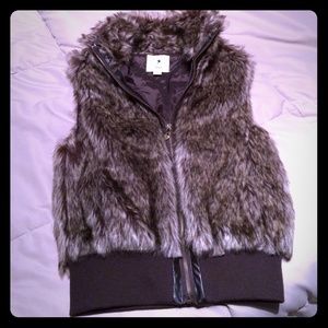 Faux fur vest