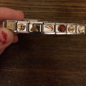 Sterling silver charm bracelet