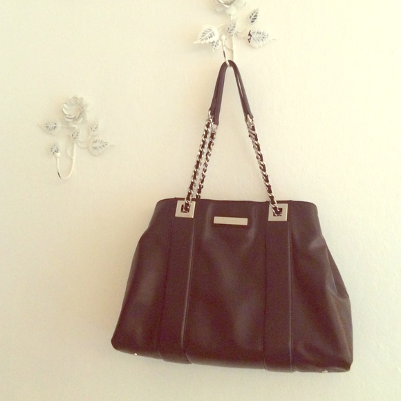 Calvin Klein Black Leather tote