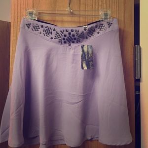 Purple beaded skirt