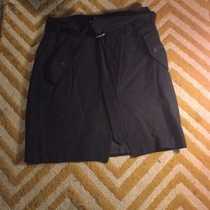 Club Monaco black wrap skirt