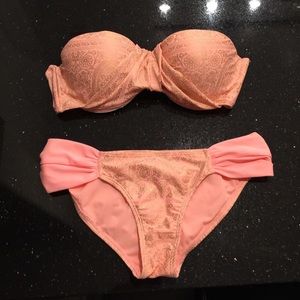 Gold and pink Victoria Secret Bathing suit