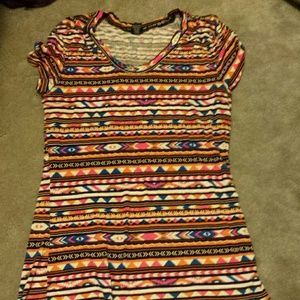 🚫 HOLD🚫Multi colored Aztec print top