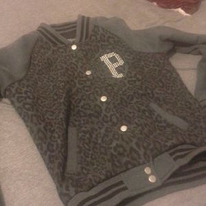 VS Bling Cheetah Varsity Jacket