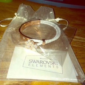 Swarovski Elements - Rose gold/Rope bracelet