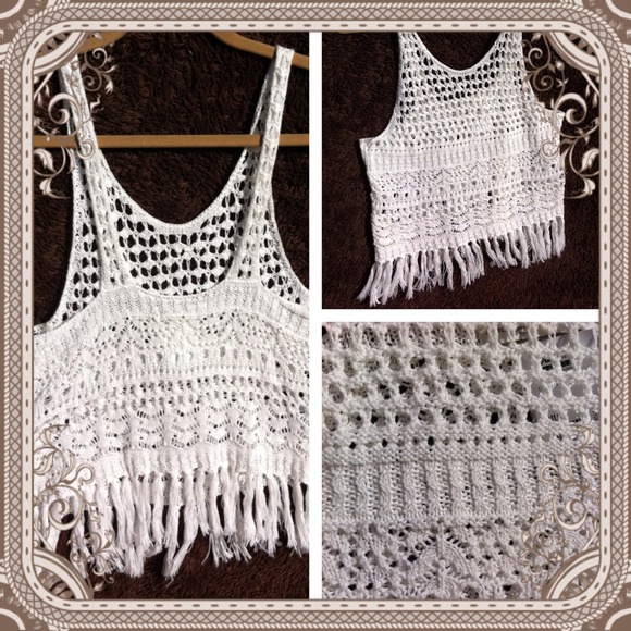 SALE! Ambercrombie Crochet Knit Tank NWOT - Picture 2 of 2