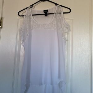 White sheer top!