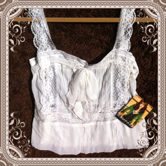 White Lace Cami NWT - Picture 1 of 2