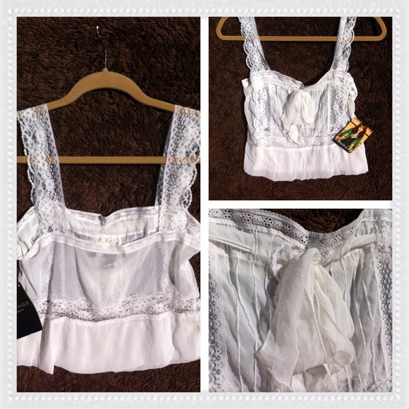 White Lace Cami NWT - Picture 2 of 2