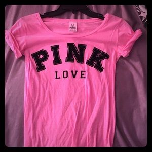 Neon pink shirt