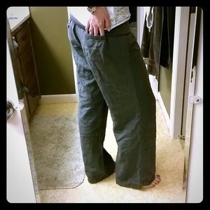 Grey linen fold over pants *reduced!