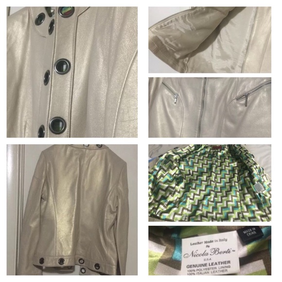 STUNNING😍Nicola Berti Leather Dress Suit - Picture 2 of 4