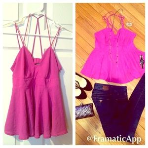 Baby pink Spaghetti straps top