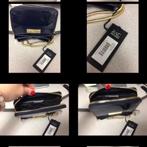 Zac Posen Chateau Milla Bow Zip Around Clutch