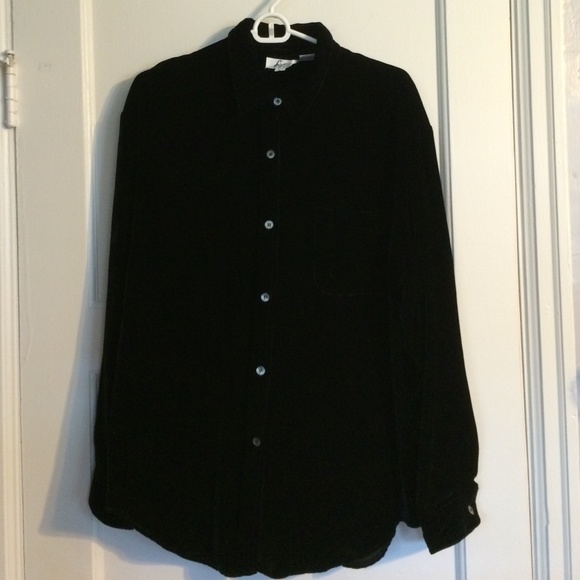 Velvet shirt black