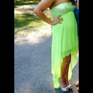 High-Low Green Dress!