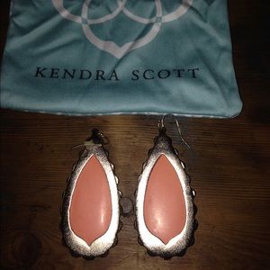 Kendra Scott Salmon Colored Earrings