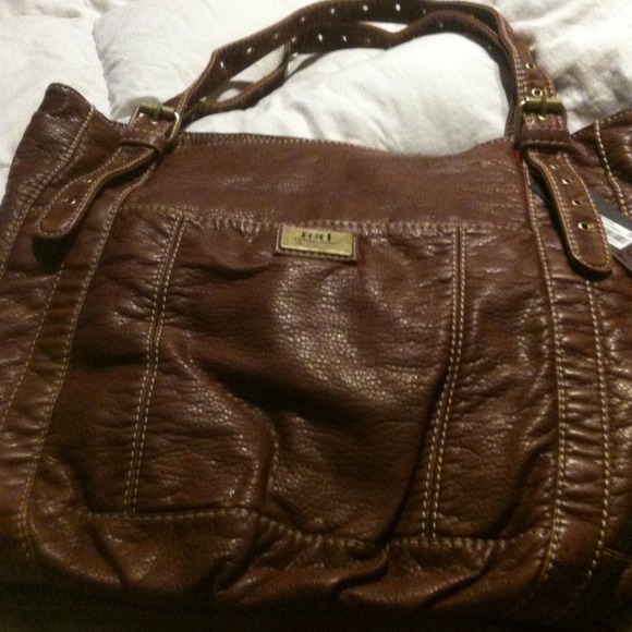 Brand New Brown Leather Tote✨