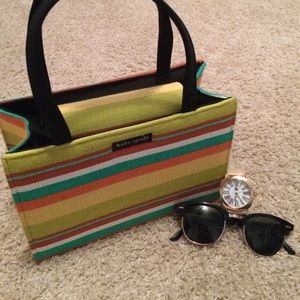 Colorful striped handbag!