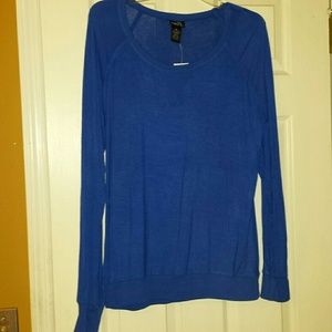 Cobalt blue long sleeve shirt. NWT