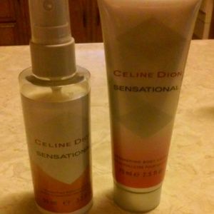 Celine Dion Sensational Spray and creambody lotion