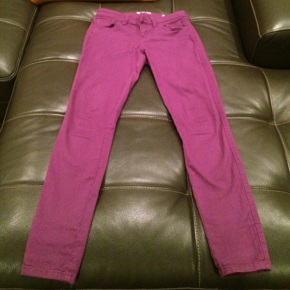 Guess purple super skinny jeans size 26