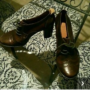 Never worn, Frye brown bootie Heels