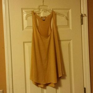 Mustard yellow flowy tank
