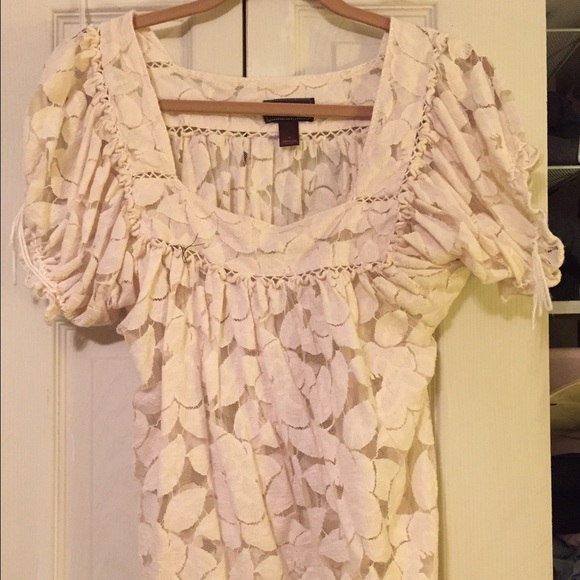 Trulli Cream Lace Top