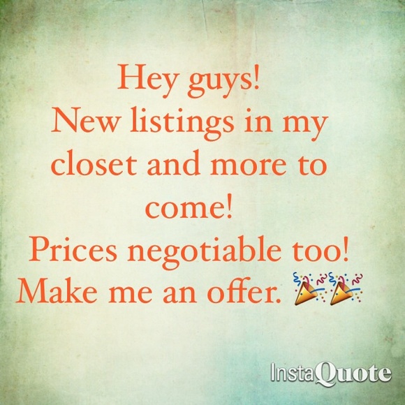 New Items in my Closet. Bundling welcome!