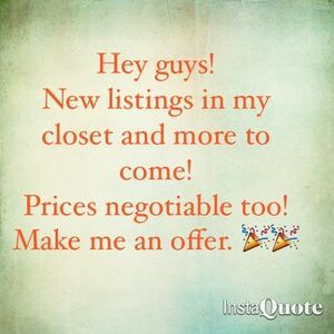 New Items in my Closet. Bundling welcome! New Items in my Closet. Bundling welcome!