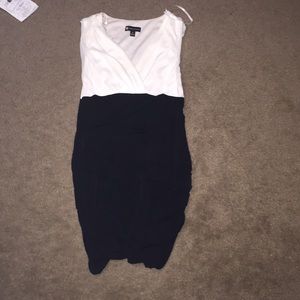 black & white dress