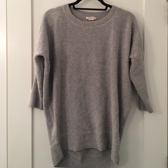 Bundled! Club Monaco slouchy grey sweater - Picture 2 of 4