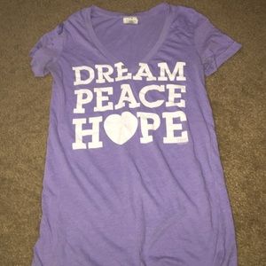 purple Victoria secret pink shirt
