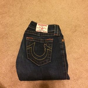 Dark blue True Religion denim jeans